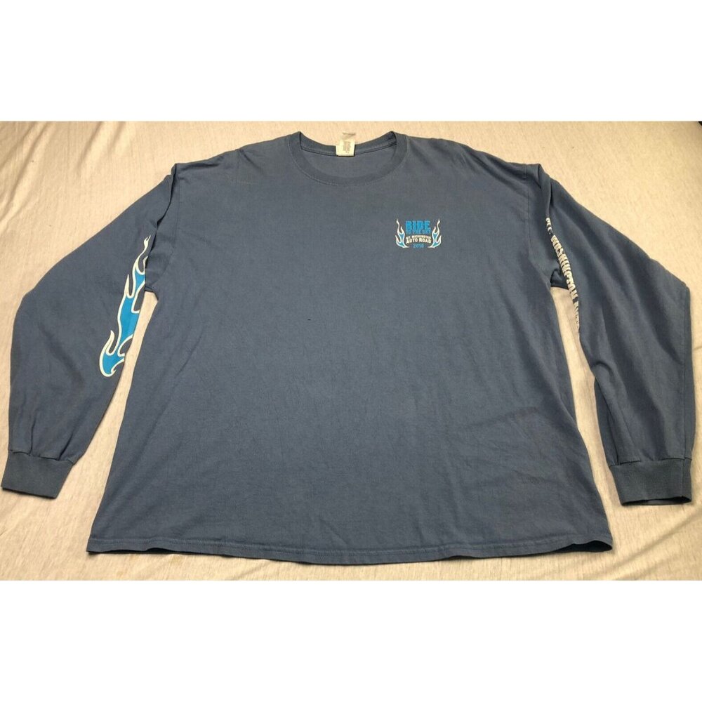 Gildan Ultra Cotton MT. Washington Auto Road 2018 Graphic Logo Blue Size 2XL